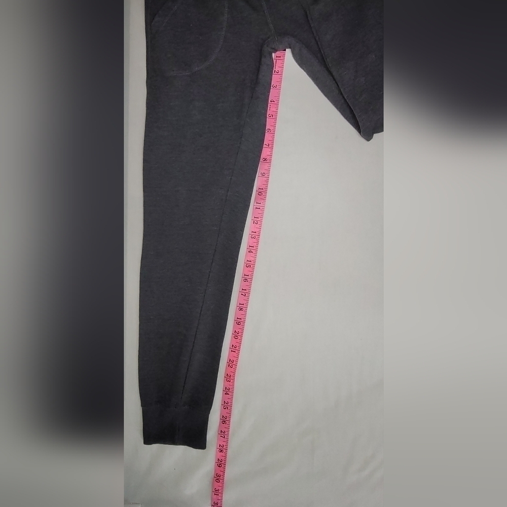 Reebok Drawstring Dark Gray Mid-rise Joggers W/Pockets Women's Size XS - Picture 12 of 13
